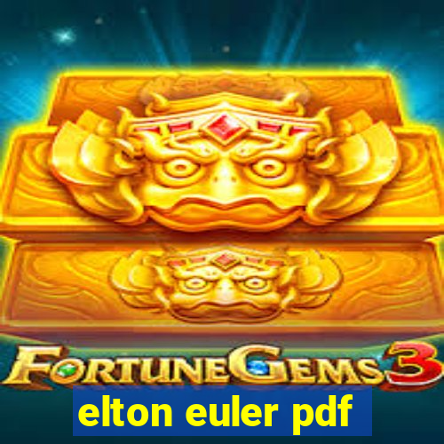 elton euler pdf